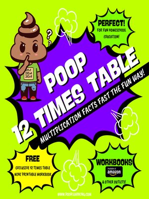 cover image of Poop 12 Times Table--Learn Multiplication Facts Fast the Fun Way